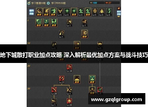 地下城散打职业加点攻略 深入解析最优加点方案与战斗技巧